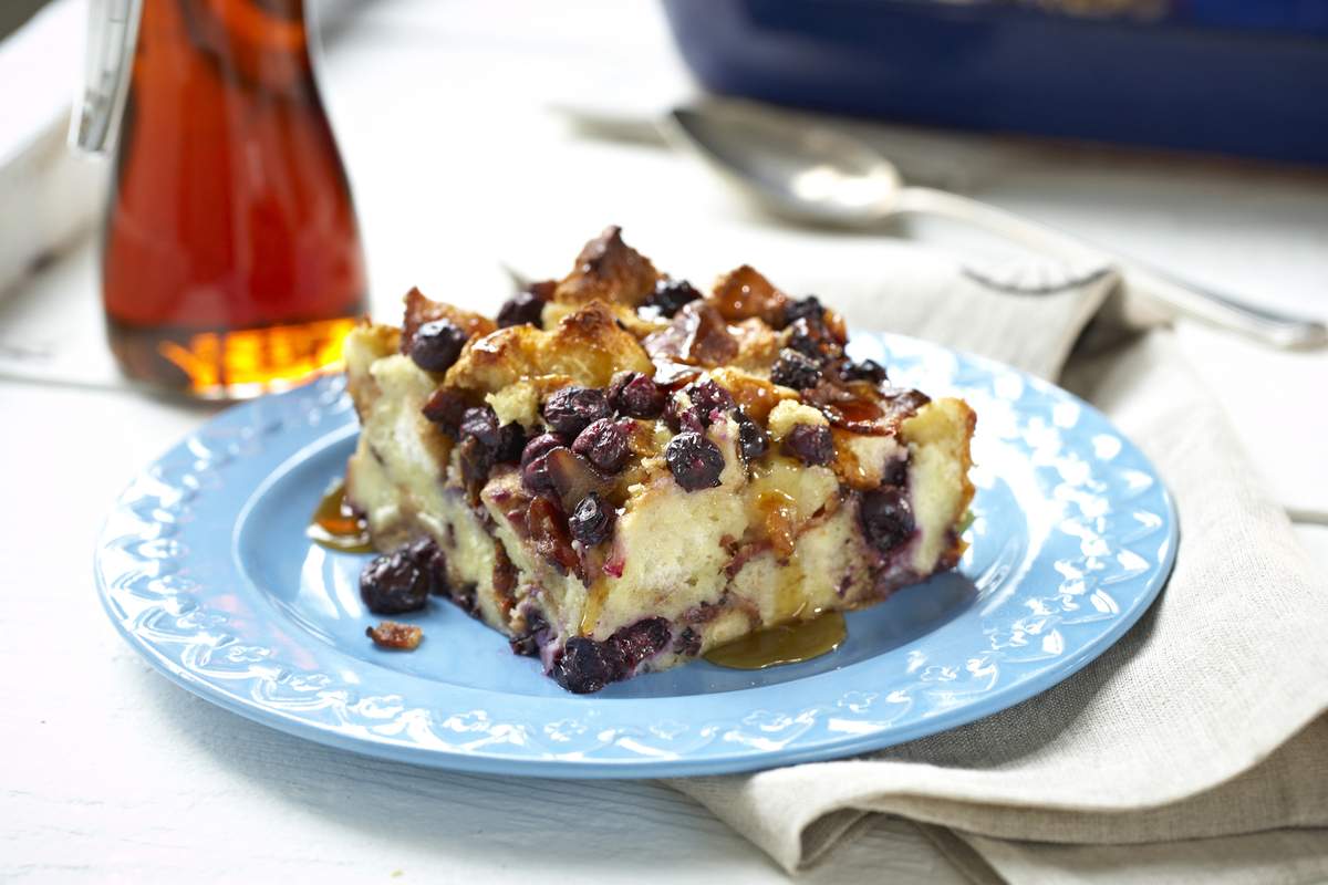 B.C. Blueberry Bacon Bread Pudding | Eat North