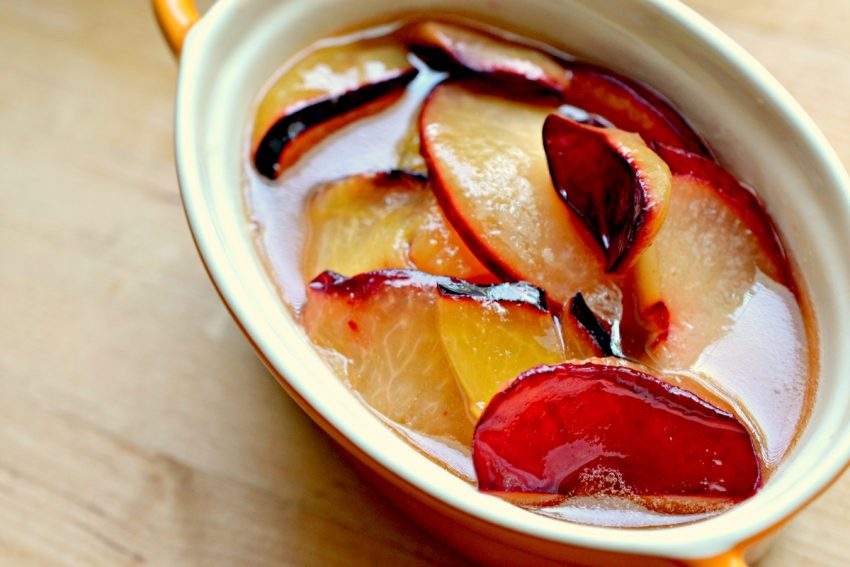 Brown butter plums recipe