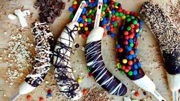 Chocolate-dipped frozen bananas are one of the many new foods that ...
