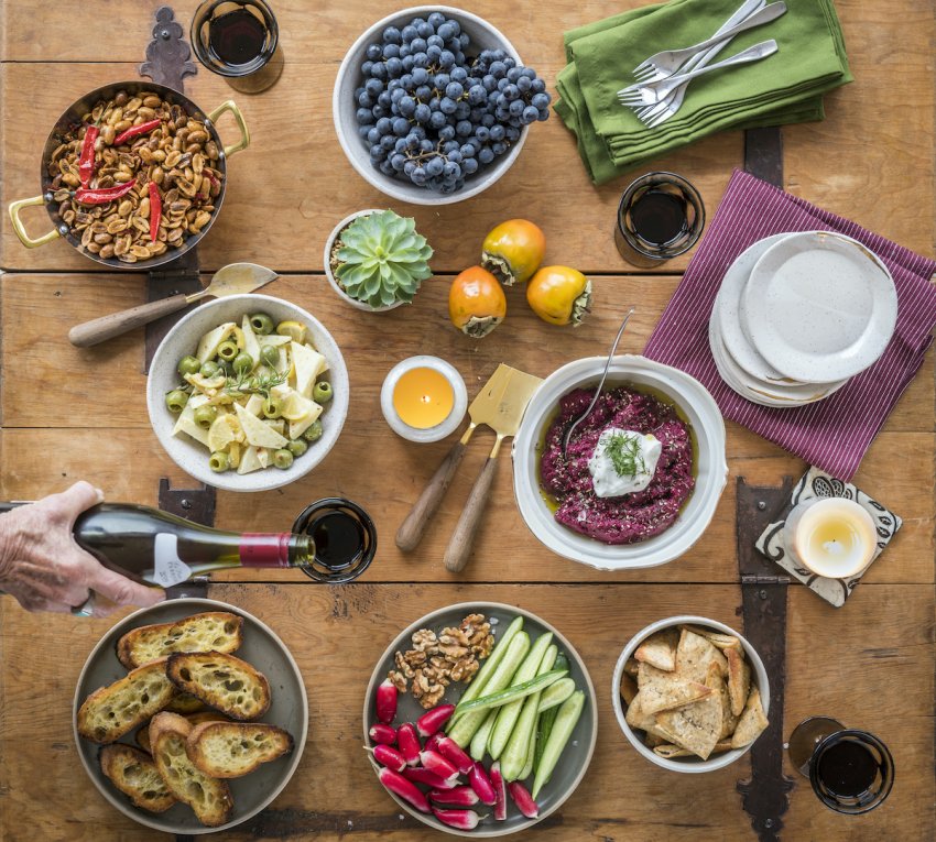 Image for Roasted Beet and Walnut Dip with Greek Yogurt and Za'atar from WhiteWater Cooks: Together Again cookbook