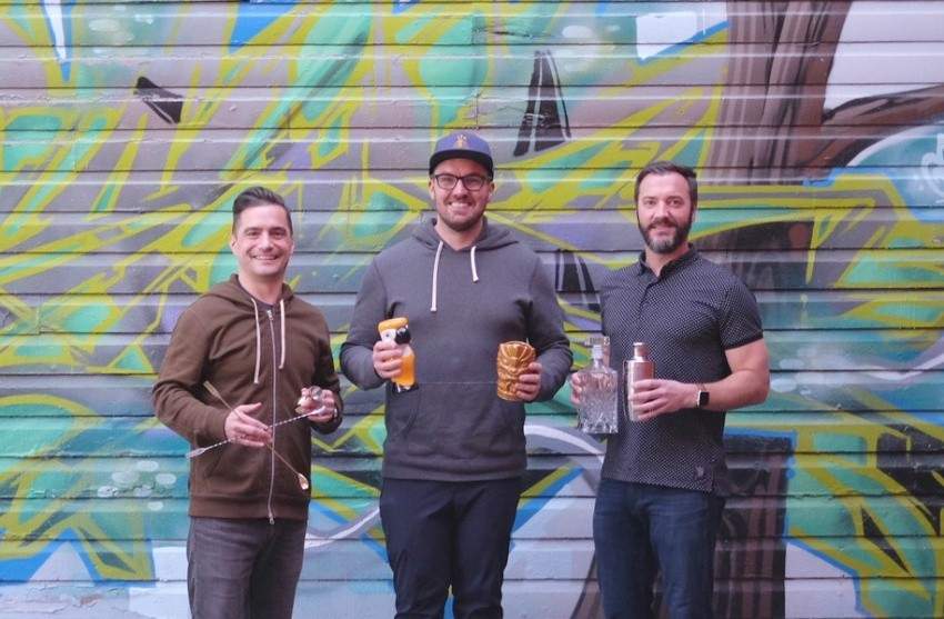 Co-owners of Fifth & Vermouth L to R: Jeff Jamieson, Jesse Willis and Warren Orban. Image for Fifth & Vermouth helping to bring quality barware to the Prairies