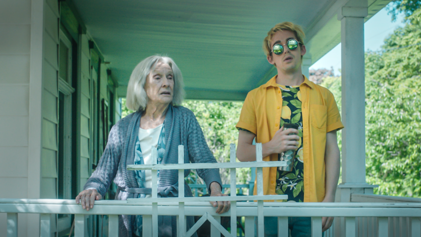 Photo of Thomas Duplessie alongside Jump, Darling co-star Cloris Leachman
