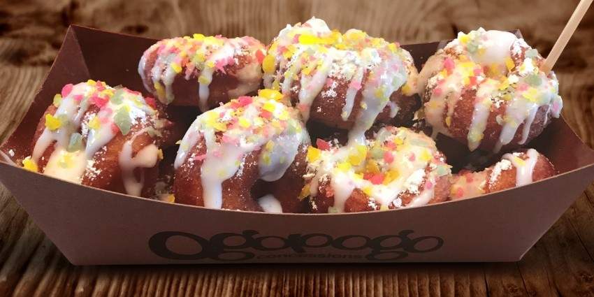 Pop Rocks mini doughnuts. Photo courtesy of Calgary Stampede. Pop Rocks mini doughnuts. Photo courtesy of Calgary Stampede.