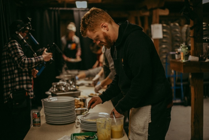 Photo of Saskatoon Prairie Grid Dinner by Erin Cook. Photo of Saskatoon Prairie Grid Dinner by Erin Cook.