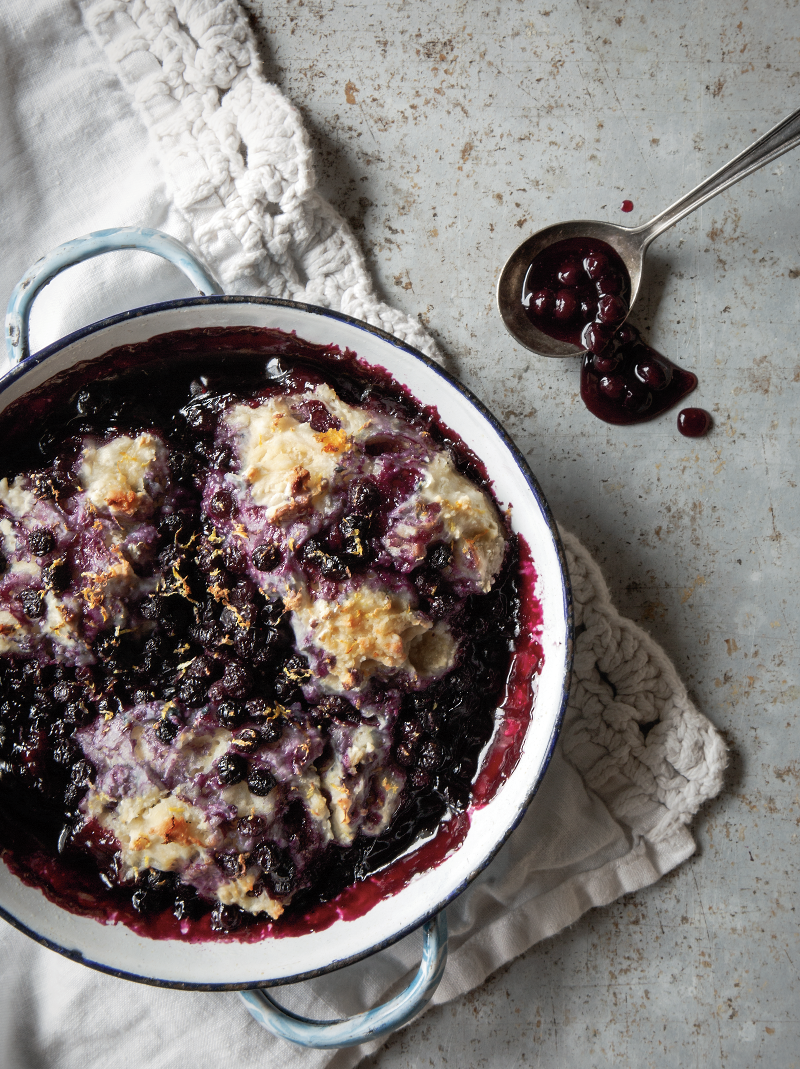 Image for Upside-down blueberry grunt from A Rising Tide cookbook