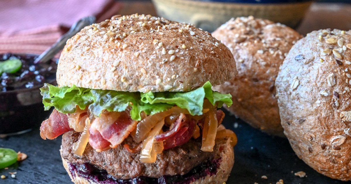 Easy recipe for bison burgers from the Eat Alberta First cookbook Eat