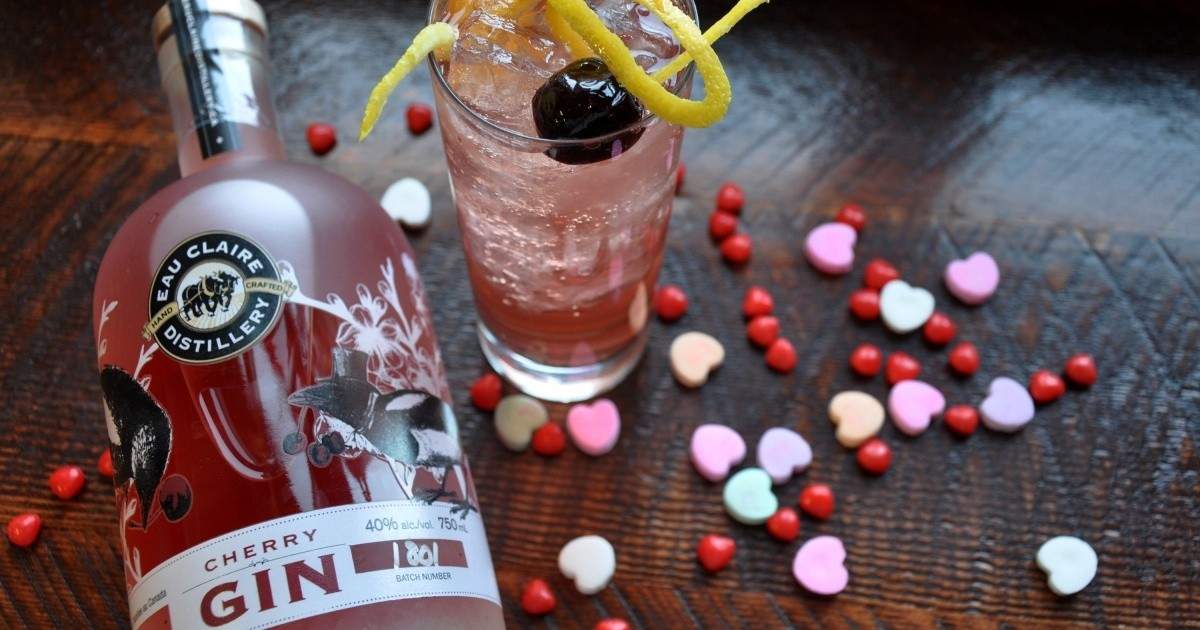 Eau Claire Distillery's Cherry Gin collins Eat North