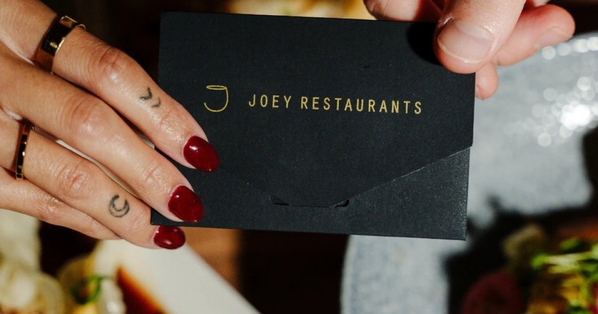 December 22 Win a 200 JOEY Restaurants gift card for the Canada or US Eat North