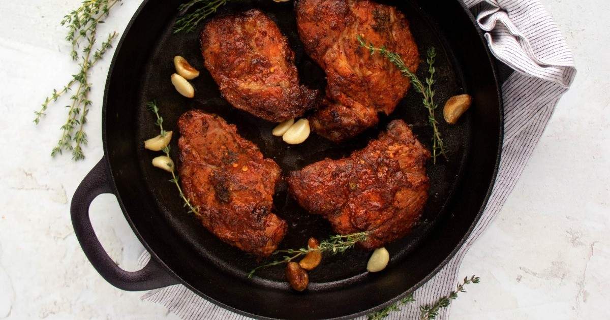 Sunterra Farms Southwestern marinated pork capicola steak Eat North