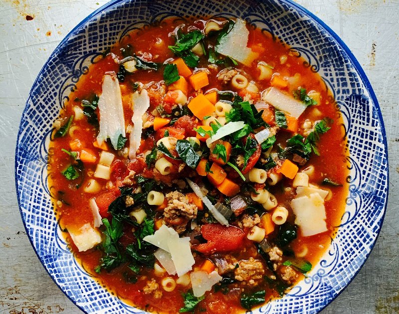 Renée Kohlman’s hearty kale and sausage soup Eat North