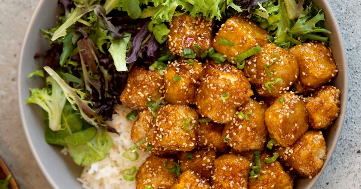 Try this sweet and sour tofu recipe from the 'Tiffy Cooks' cookbook