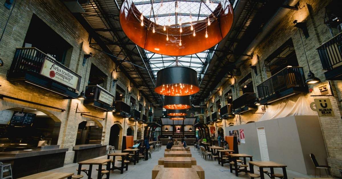 The Forks Winnipeg The Forks Winnipeg High Resolution Stock