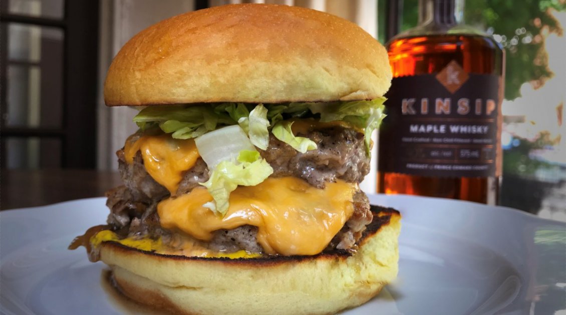 Chef Scott Vivian's maple whisky "Beast" burger Eat North