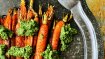 Image for Renée Kohlman’s balsamic roasted carrots with gorgeous greens pesto