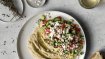 Image for Greek Salad Hummus from the Eat With Us cookbook