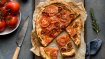 Image for French tomato tart recipe from the Bisous and Brioche cookbook