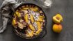 Image for Peach and raspberry clafoutis from the Bisous and Brioche cookbook