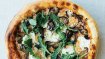 Image for Chef Lisa Ahier's recipe for mushroom, caramelized onion and goat cheese pizza