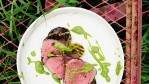 Image for Araxi's whole grilled beef tenderloin with green tomato salsa 