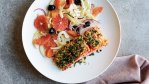 Image for Try this recipe for baked salmon with gremolata crust from 'Everyday Mediterranean'