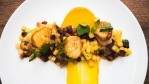 Image for Epic restaurant's scallops with butternut sage puree and chestnut salad 