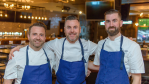 (left to right JRG Corporate Chef David Jorge (MasterChef Canada winner), JRG Director of Culinary Operations Matthew Stowe (Top Chef Canada winner) and JRG Executive Chef Andy Slinn) 