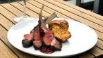 Image for Grilled Ontario lamb with maple red pepper relish from Victor Restaurant