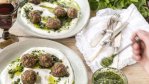 Image for Spicy Lamb Meatballs with Mint Pesto and Greek Yogurt