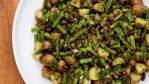 Image for Mairlyn Smith's potato and asparagus salad with basil and arugula pesto