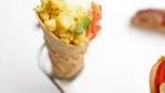 Image for MasterChef Junior competitor Zac Kara's savoury breakfast waffle cone