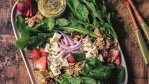 Image for Irene Matys shares her delicious recipe for strawberry and feta salad with tahini poppyseed vinaigrette