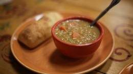Image for Rustic lentil and vegetable soup