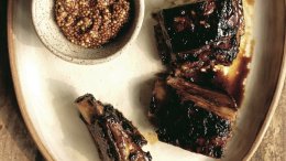 Image for Apricot BBQ sticky ribs from the Peak Season cookbook