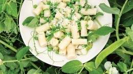 Image for Araxi's ricotta gnudi with peas and mint
