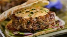 Image for Anna Olson's beef kibbeh sliders with harissa mayo