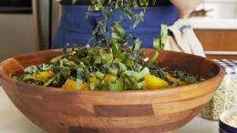 Image for Christine Tizzard&#039;s beet greens and kale Caesar salad recipe from 