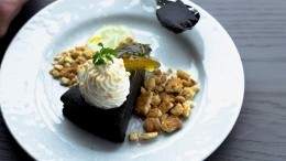 Image for Tora&#039;s black sesame cheesecake