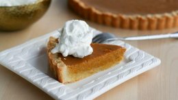 Image for Butternut squash tart with bourbon whipped cream