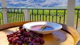 Image for Cherry soup from Sonora Room at Burrowing Owl Estate Winery