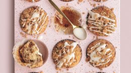 Photos and recipe provided by Penguin Random House. Image for Try this recipe for coffee cake swirl muffins from the 'Jenna Rae Cakes at Home' cookbook