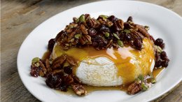 Image for Cranberry baked brie recipe from the Eatertainment cookbook