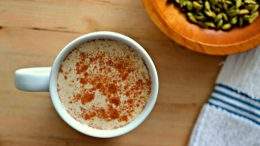 Spiced Rum Chai Latte