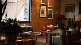 Interior of Calgary's Bridgette Bar.