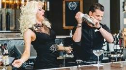 "Shake, shake, shake!" says Vancouver drag superstar, Carlotta Gurl. Image for Vancouver's Fairmont Hotel properties team up with celebrated drag queens for Pride