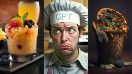 LA-based developer Dan Leveille uses AI to bring an imaginative menu to life. Photos via Facebook.