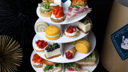 Fairmont Hotel Vancouver's takeout tea tower.