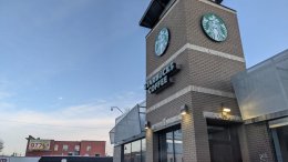 The Inglewood location of Starbucks, now permanently closed.