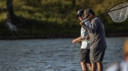 Paul Brandt fishing in Beauty of Pursuit documentary.