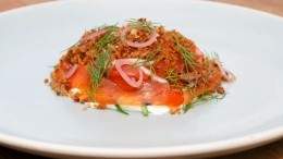 Image for Jamie Harling's gin and juniper cured chinook salmon