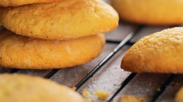 Photos and recipe provided by Whitecap Books Ltd. Image for Chef Bruno Feldeisen's recipe for gooey brown butter lemon cookies